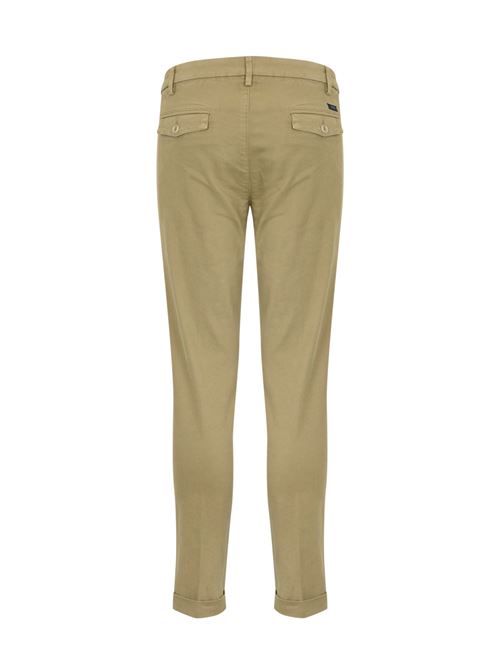 Pantaloni slim in gabardine beige FAY | NTM8649190T QGGC802